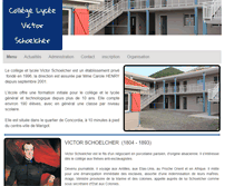 Tablet Screenshot of ecole-victor-schoelcher.com